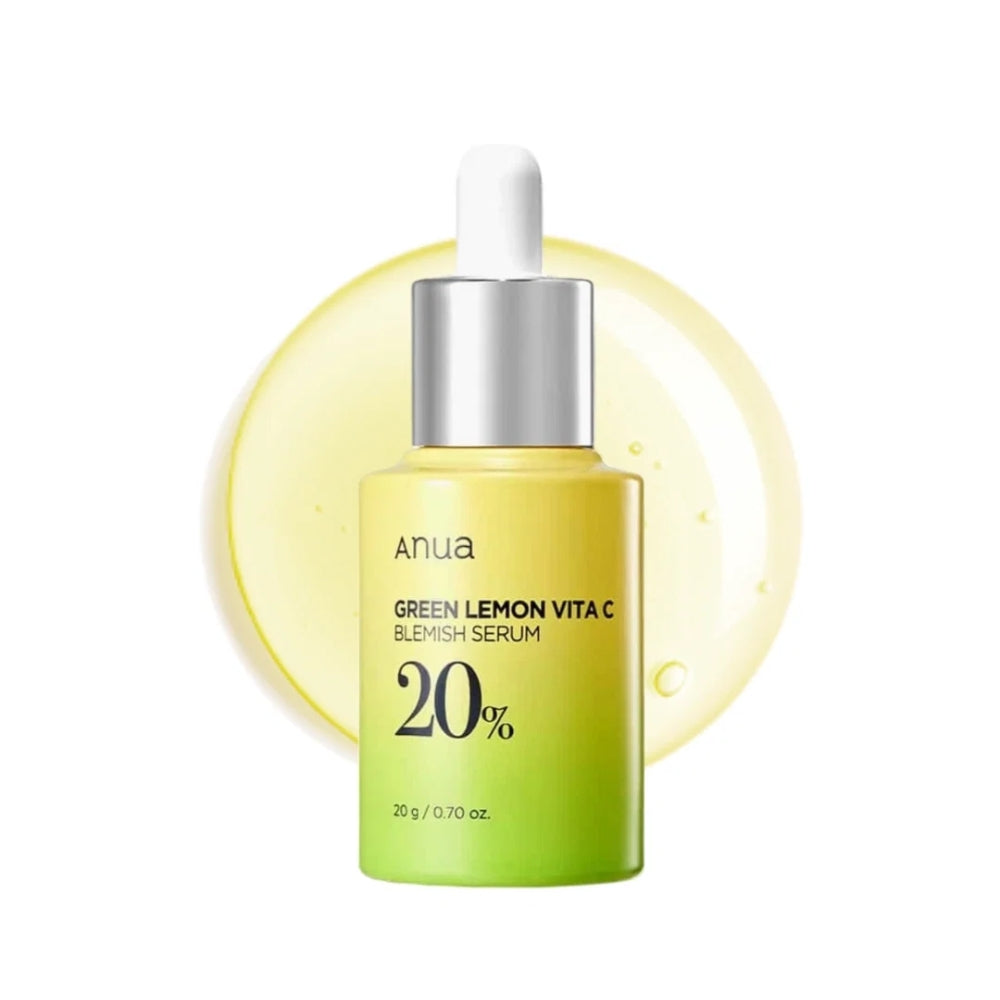 anua green lemon vita c blemish serum